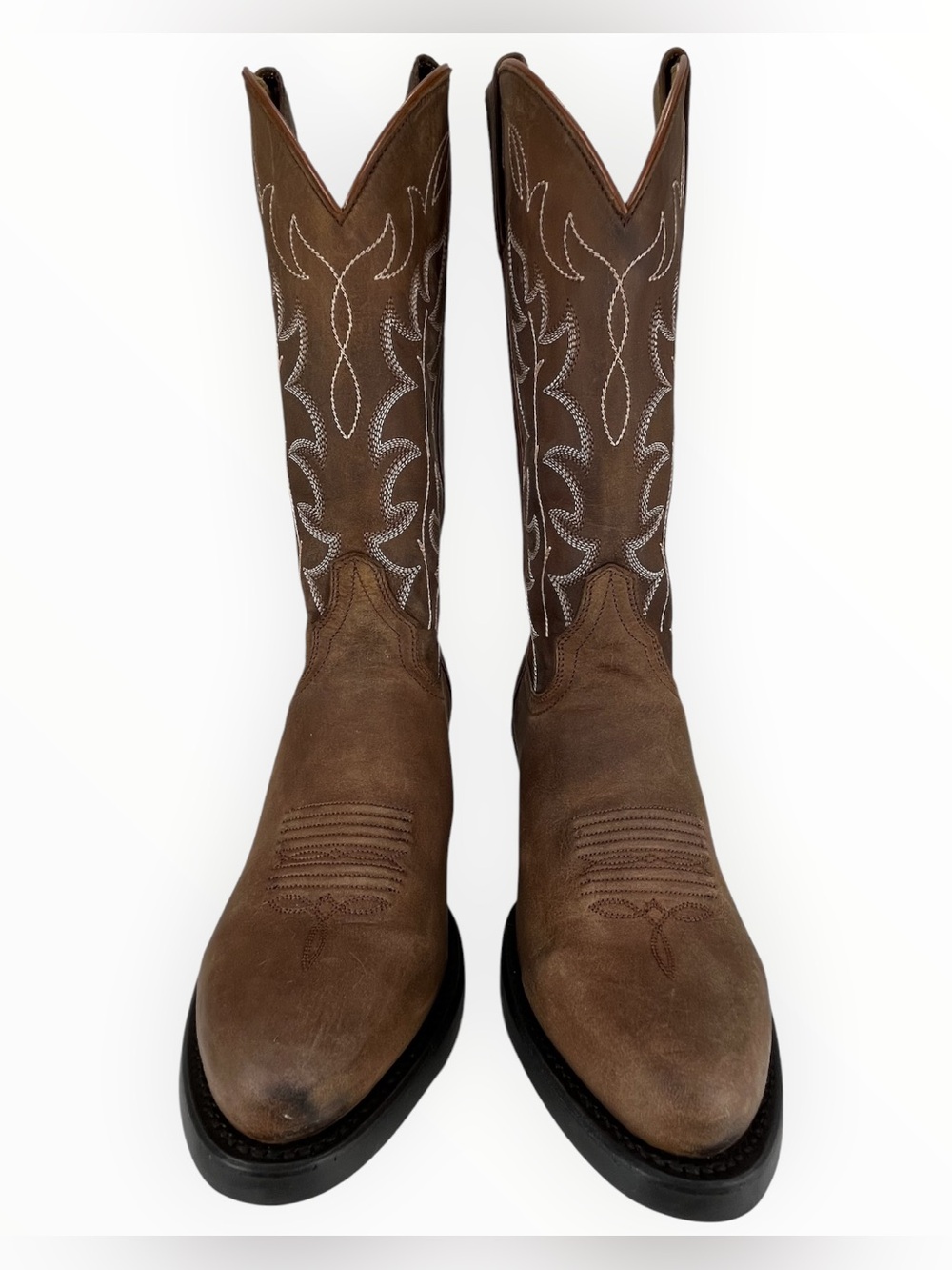 Shyanne Women’s 8M Brown Leather Western Cowboy Boots Embroidered - Picture 2 of 13